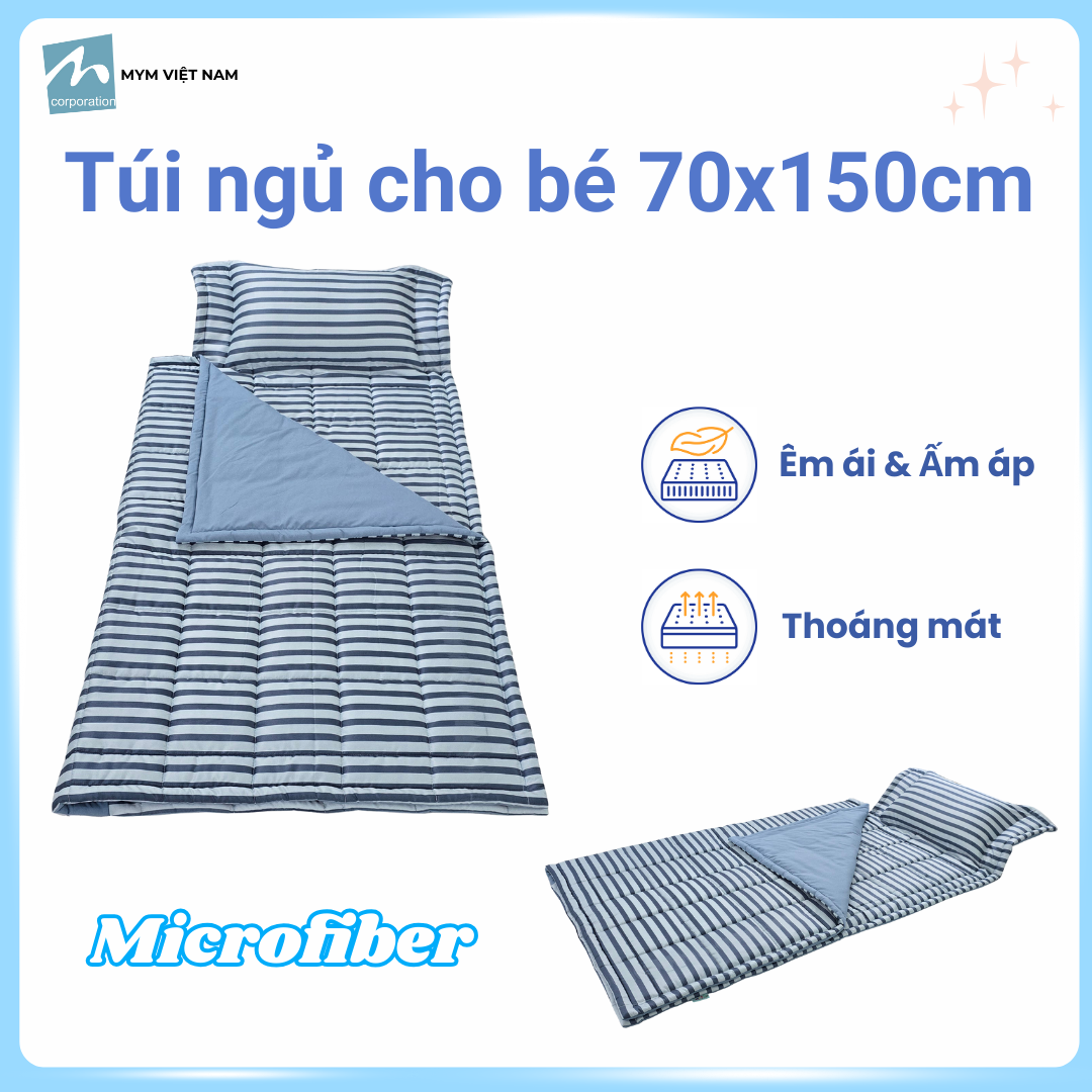 Thảm Ngủ, Túi Ngủ Kèm Gối Gấp Gọn Dành Cho Bé 19
