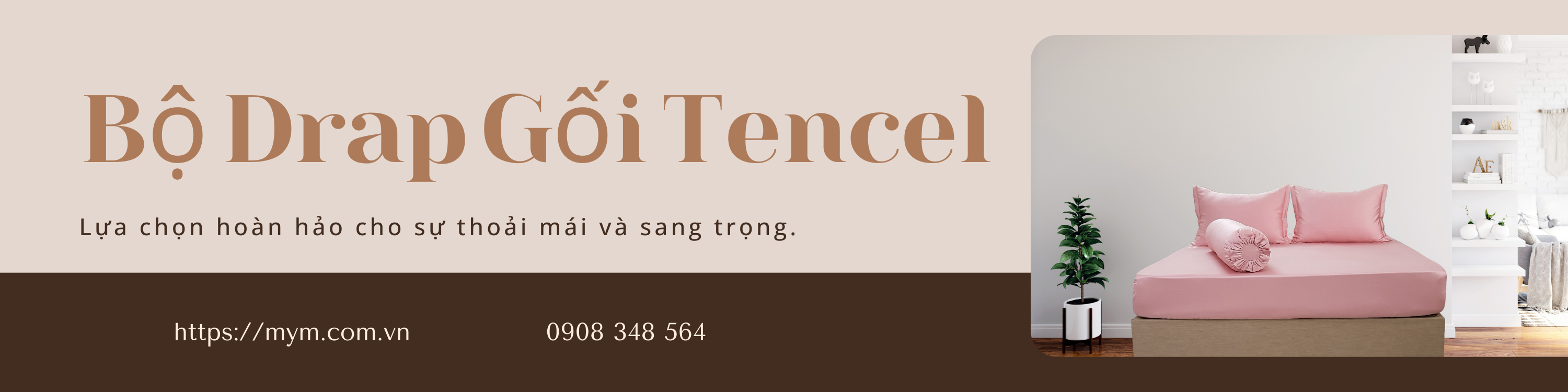 Banner Ngang Bộ Drap Gối Tencel