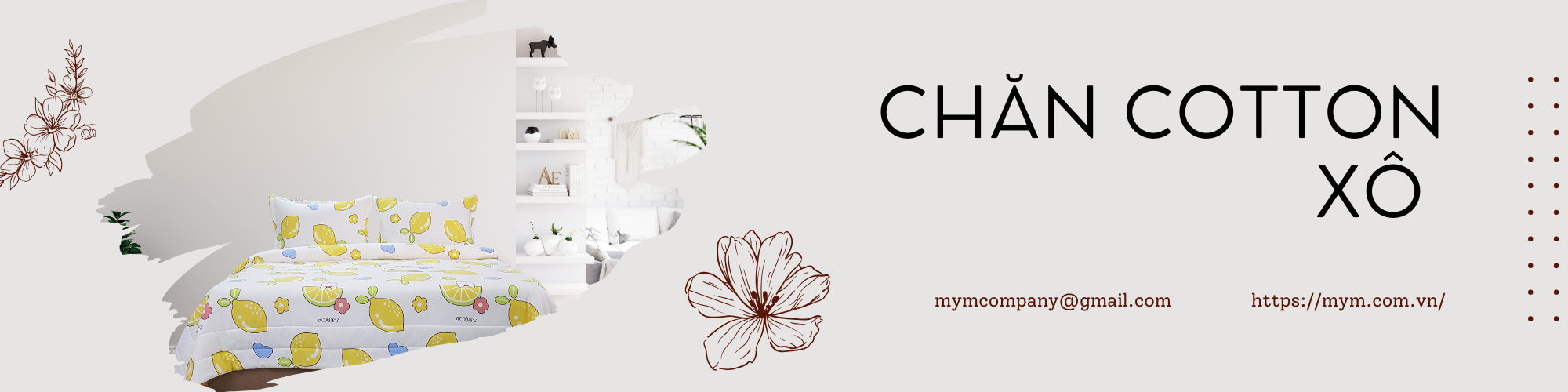 Banner ngang chăn Tencel