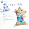 Gối Trang Trí Hình Mèo Cotton Xốp Đắp Mẫu 5