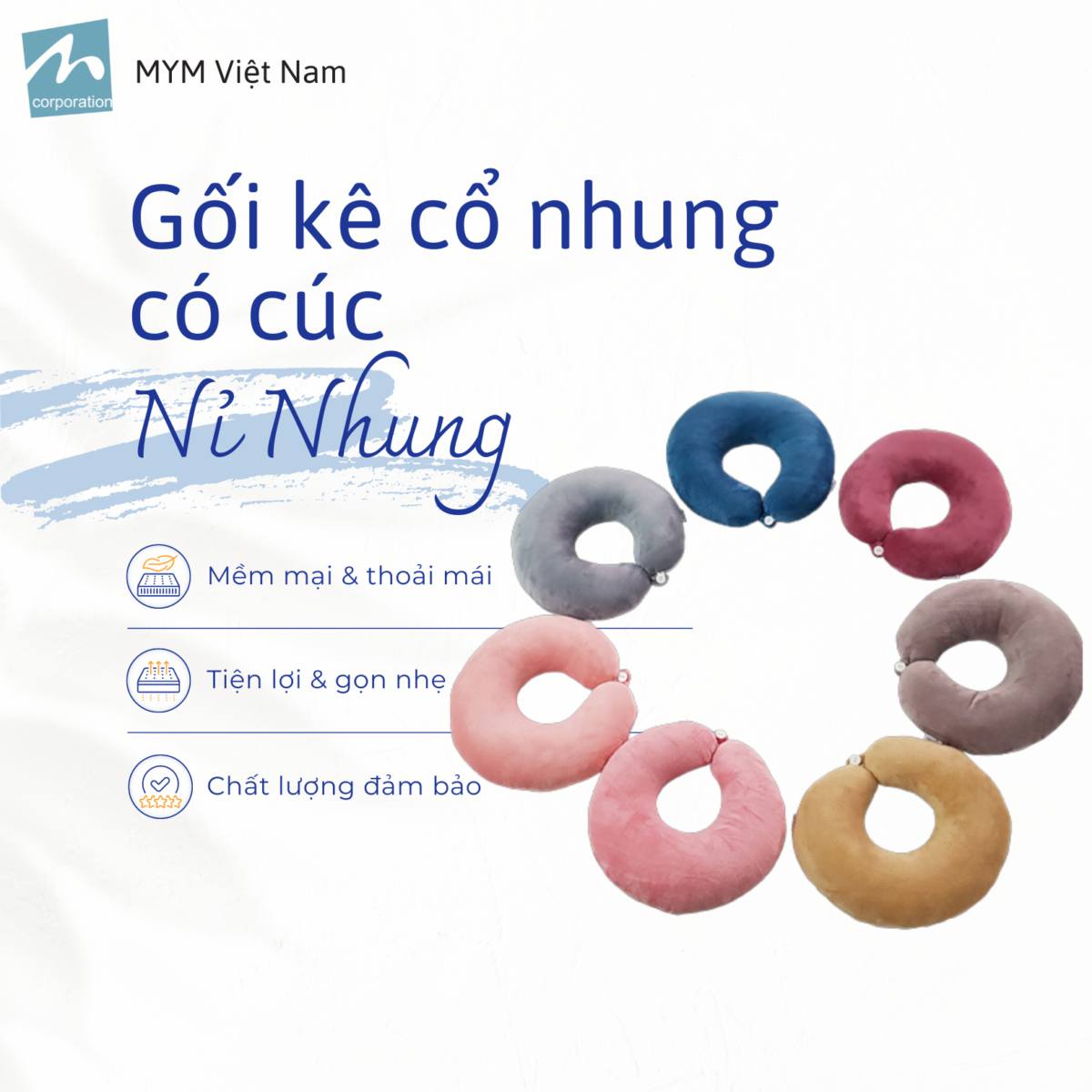 Gối tựa cổ nhung có cúc