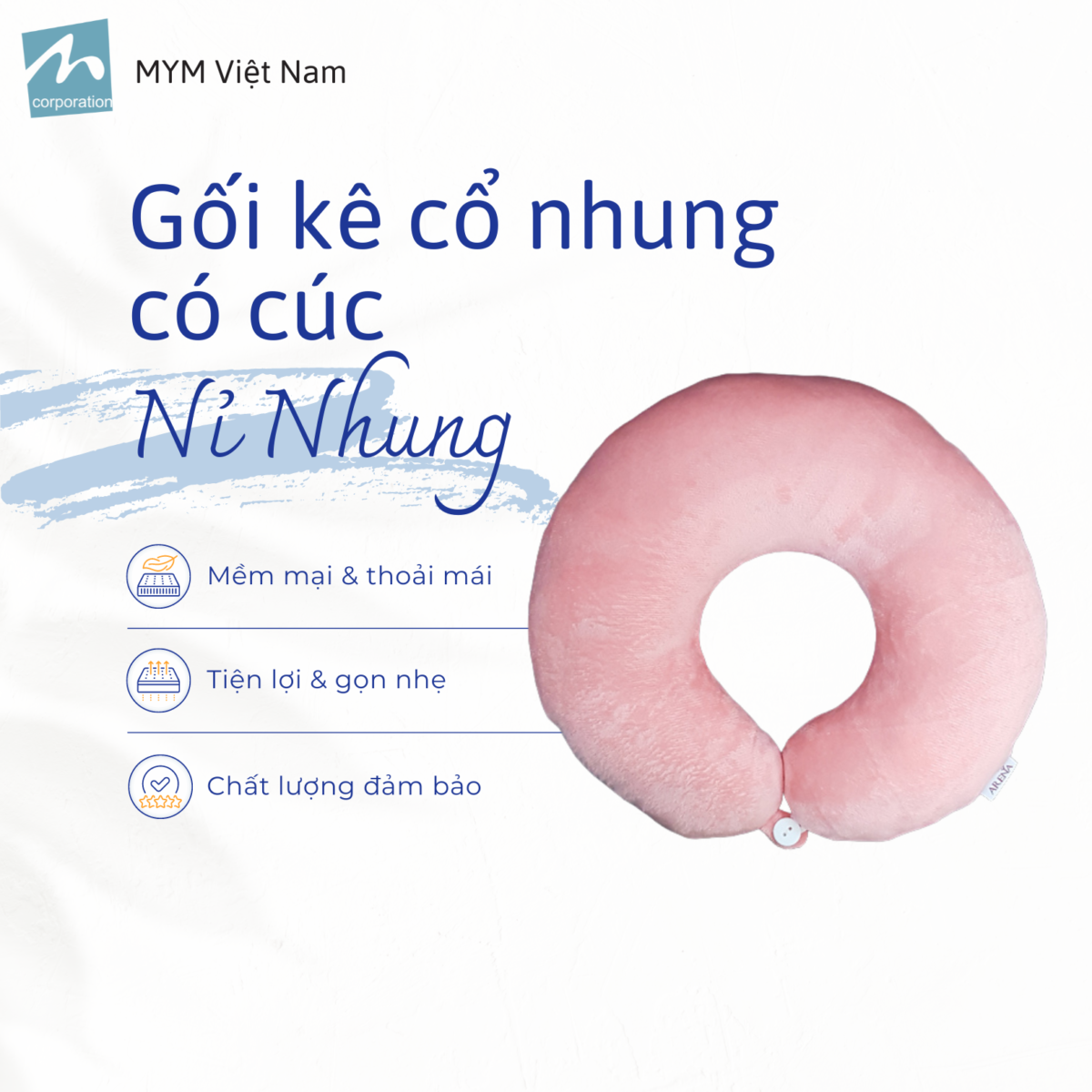 Gối tựa cổ nhung mẫu 1